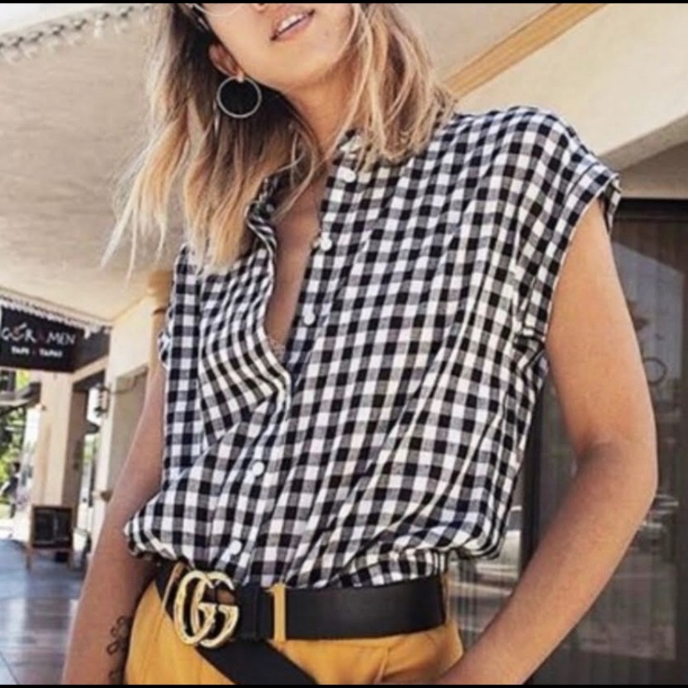 WWW Checkered Button Down